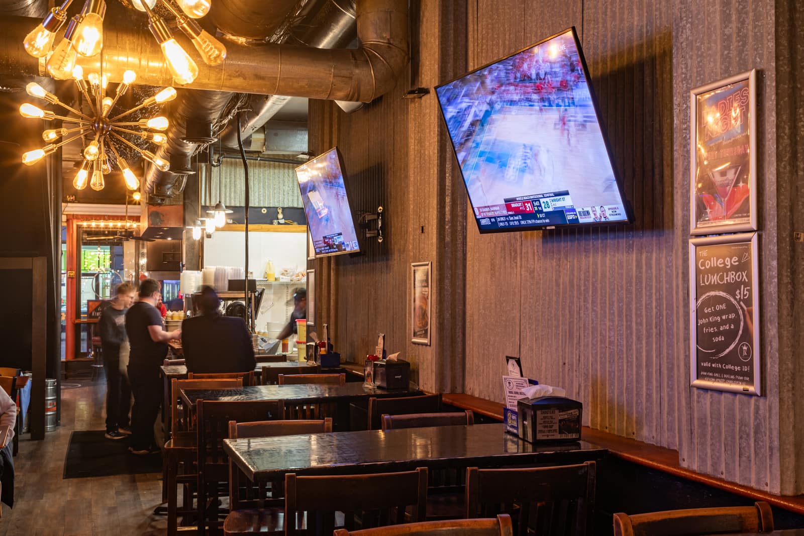 John King Grill interior showing the welcoming atmosphere