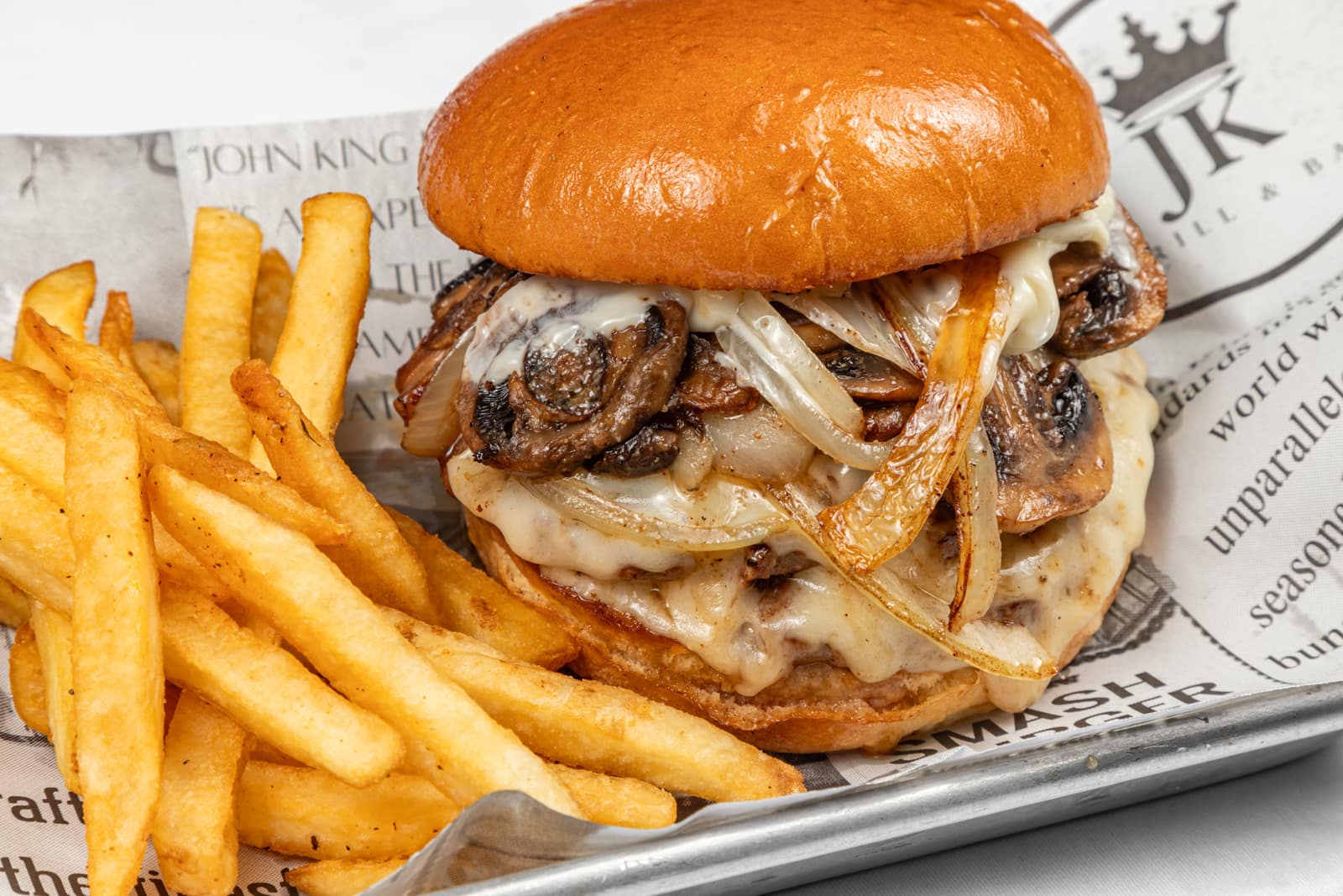 Mushroom Swiss Burger